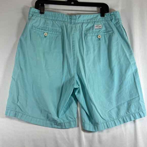 Vineyard Vines Mens Club Short 36 Aqua Blue 100% Cotton Casual Flat Front - Picture 6 of 6